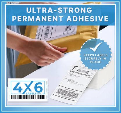 4 x 6 Thermal Transfer Tags on Non-Adhesive Cardstock
