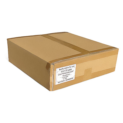 4" x 6" Direct Thermal Labels - 1,000 Labels/Roll - 4 Rolls/Case